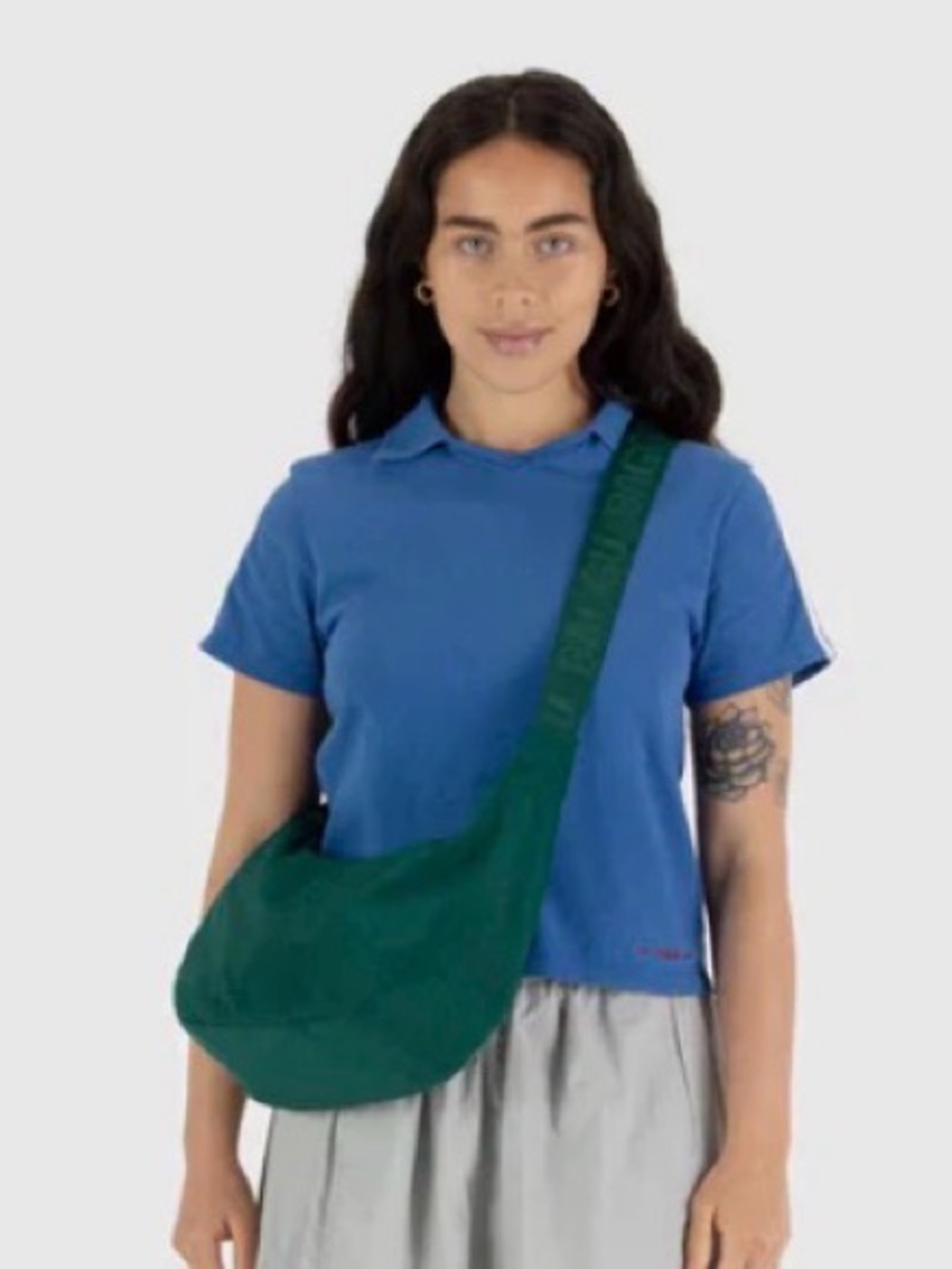 BAGGU Medium Crescent Cypress Bag